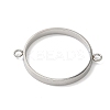304 Stainless Steel Open Back Bezel Connector Charms STAS-B126-05F-P-1