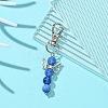 Angel Glass Pendant Decorations HJEW-YW00009-04-2
