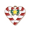 Christmas Alloy Enamel Pendants ENAM-I071-01KCG-09-1