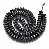Electroplated Natural Lava Rock Beads Strands G-T114-66-3