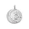 Brass Micro Pave Cubic Zirconia Pendants KK-D360-08P-1