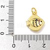 Rack Plating Brass Micro Pave Cubic Zirconia Charms KK-I718-03G-C-3