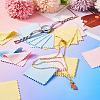 30Pcs 3 Colors Microfiber Double-Sided Velvet Cloth AJEW-TA0001-85-9