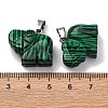 Natural & Synthetic Mixed Gemstone Pendants G-B127-05P-3