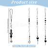Opaque Acrylic and Tibetan Style Alloy Pendants Decorations HJEW-GO00096-2