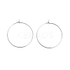 Brass Hoop Earring Findings LS-KK-R112-038E-1