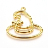 Halloween Zinc Alloy Open Back Bezel Pendants PALLOY-D199-17G-1