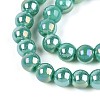 Electroplate Opaque Glass Beads Strands GLAA-T032-P6mm-AB12A-3