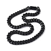 12MM 201 Stainless Steel Cuban Link Chain Necklaces for Women Men NJEW-F360-01EB-4