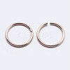 925 Sterling Silver Open Jump Rings STER-F036-02RG-0.7x6mm-3