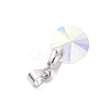 AB Color Plated Glass Charms PALLOY-JF04593-02-5
