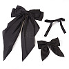 3Pcs 3 Styles Cloth Big Bowknot Hair Barrettes AJEW-TA0001-86-3