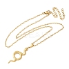 304 Stainless Steel Snake Pendant Necklaces for Women Men LS-NJEW-Z063-03G-03-2
