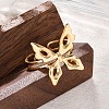 304 Stainless Steel Cuff Rings for Women RJEW-F175-01G-03-4