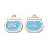 Alloy Enamel Pendants ENAM-O001-11C-G-1