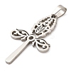 Anti-Tarnish 304 Stainless Steel Pendants STAS-R134-04P-02-2