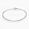 Tarnish Resistant 304 Stainless Steel Rolo Chain Bracelets BJEW-P239-02B-1