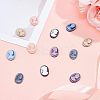 Resin Cameo Lady Head Cabochons CRES-CA0001-02-5