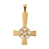 304 Stainless Steel Pendants STAS-C116-02G-1