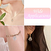 10Pcs 2 Colors Alloy Rhinestone Pendants ALRI-YW0001-28-6