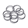 304 Stainless Steel Twisted Open Jump Rings STAS-WH0021-13P-1