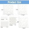 DIY Mixed Shapes Charm Pendant Silicone Molds for DIY Earring Making DIY-YW0009-42-2