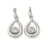 304 Stainless Steel Pendants STAS-R005-08P-05-1