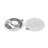 Tibetan Style Alloy Pendants X-TIBE-S323-106AS-RS-2