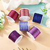 6 Rolls 6 Colors 6-Ply Polyester Metallic Thread OCOR-TA0003-11C-7