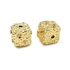 Brass Micro Pave Cubic Zirconia Beads KK-D224-10G-1