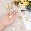 16Pcs 4 Style 201 Stainless Steel Pendants STAS-DC0005-28-2