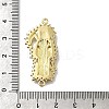 Brass Clear Cubic Zirconia Grim Reaper Connector Charms KK-C090-36G-02-3
