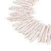 Natural Baroque Keshi Pearl Beads Strands PEAR-S020-E03-02-4