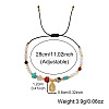 Adjustable Mixed Stone Black Cord Bracelets for Women RN6049-4
