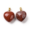 Natural Red Jasper Pendants G-I311-A25-G-1