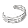 304 Stainless Steel Cuff Bangles for Women BJEW-B104-19P-2