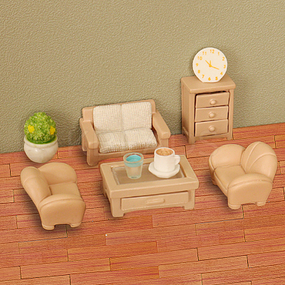 2 Sets 40Pcs Mini Wood Floor Sticker DIY-GO0002-34-1
