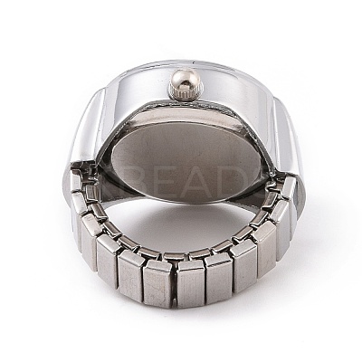 201 Stainless Steel Stretch Watchband Finger Ring Watches WACH-G018-01P-03-1