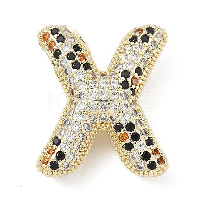 Brass Micro Pave Cubic Zirconia Pendants KK-Z108-02G-X-1
