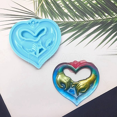 Heart with Pinky Promise Valentine Day DIY Pendant Silicone Molds SIMO-C007-06-1