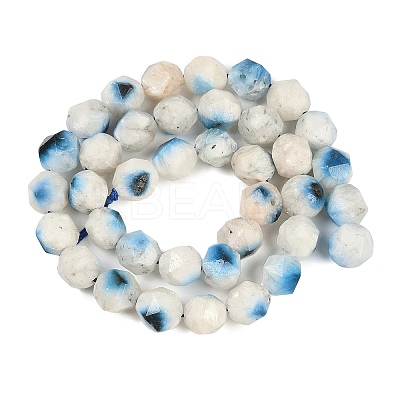 Natural Blue Ice Glacierite Stone Beads Strands G-B092-A01-03-1