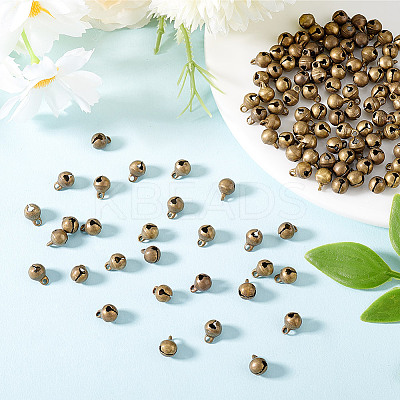 300Pcs Brass Bell Pendants KK-HY0003-77-1