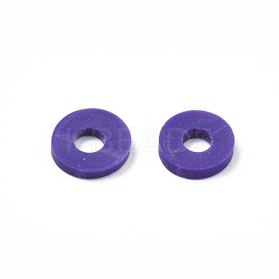 Handmade Polymer Clay Beads Strands CLAY-R089-6mm-011-1