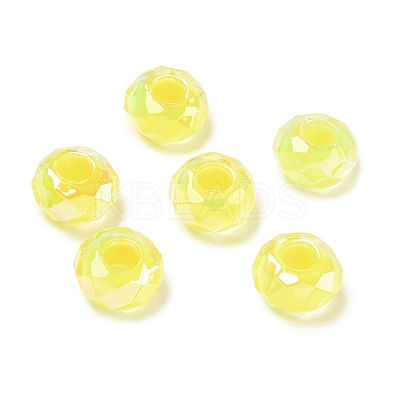 Electroplate Transpant Resin European Beads RE-CBAFF00-02D-1