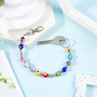 1Pc Glass Keychain HJEW-SC0002-29-1