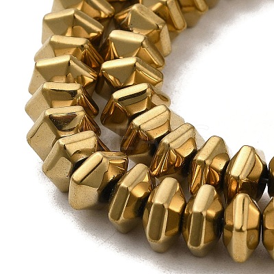 Electroplated Non-Magnetic Synthetic Hematite Beads Strands G-P518-06A-1