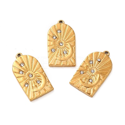 Ion Plating(IP) 304 Stainless Steel Pendants STAS-Q001-12G-1