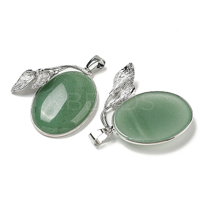 Natural Green Aventurine Pendants G-Z050-05C-1