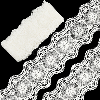 5 Yards Flat Cotton Lace Ribbon OCOR-GF0004-71A-02-1