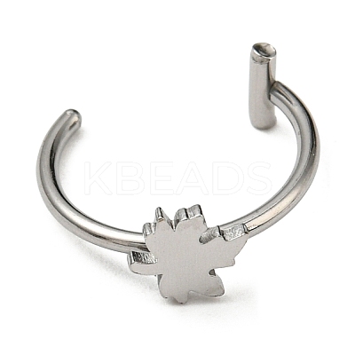 Non-Tarnish 304 Stainless Steel Eyebrow Ring AJEW-H140-02P-1